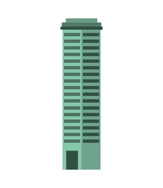 Construcción de edificios icono aislado — Vector de stock