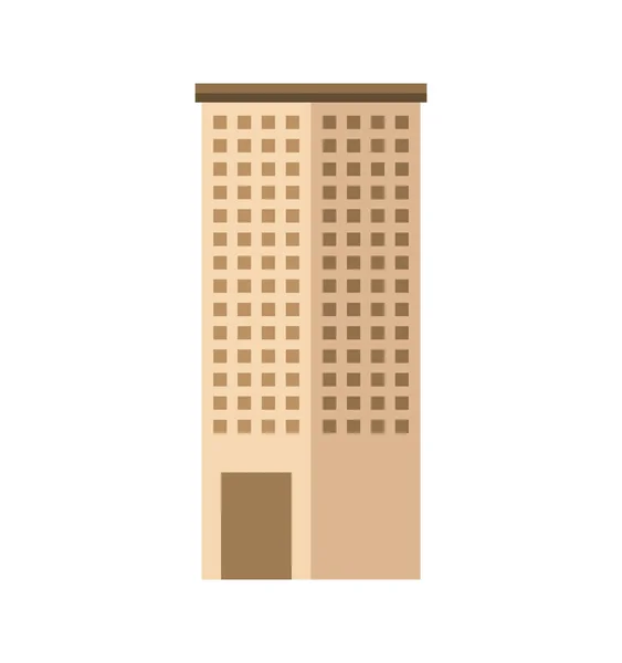 Construcción de edificios icono aislado — Vector de stock