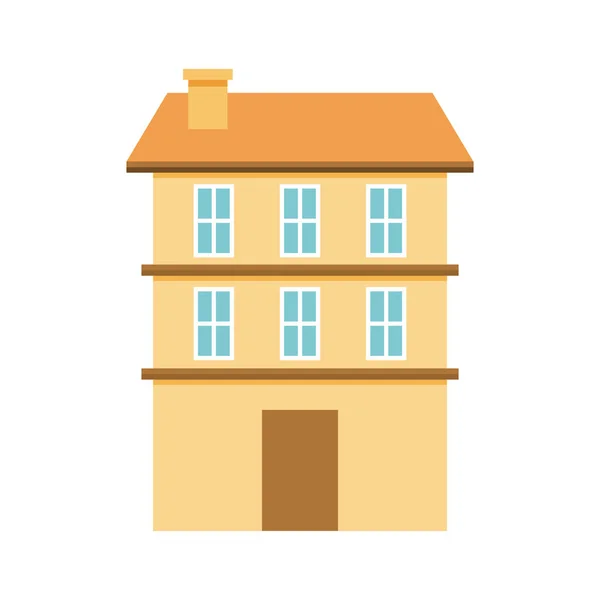 Building construction isolated icon — Stock Vector