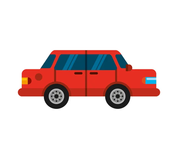 Coche vehículo auto aislado icono — Vector de stock