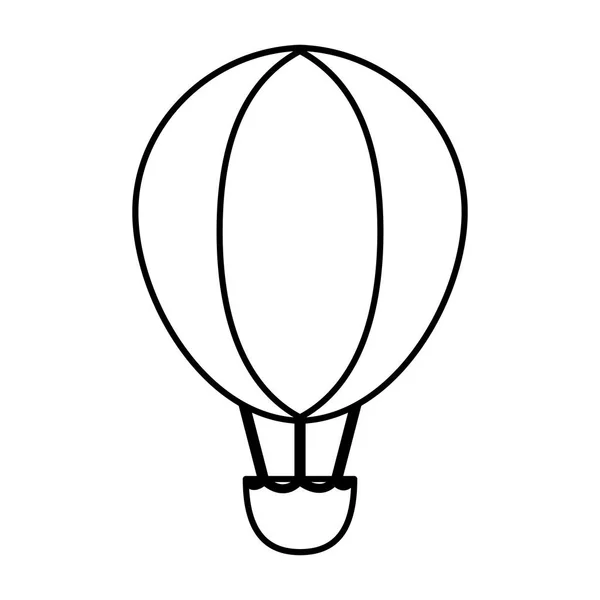Balloon air hot flying — Stock Vector