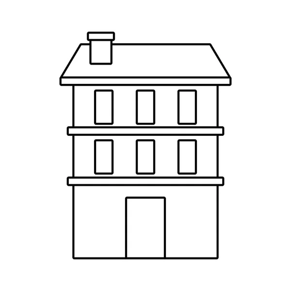 Иконка здания — стоковый вектор