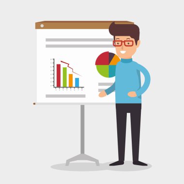 işadamı avatar çalışma simgesi