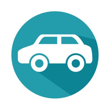 Araba silhoeutte izole simgesi