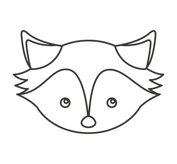 Kış giysileri karakter fox — Stok Vektör