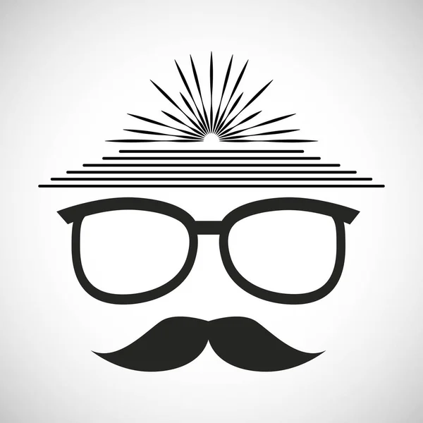 Element classic hipster style — Stock Vector
