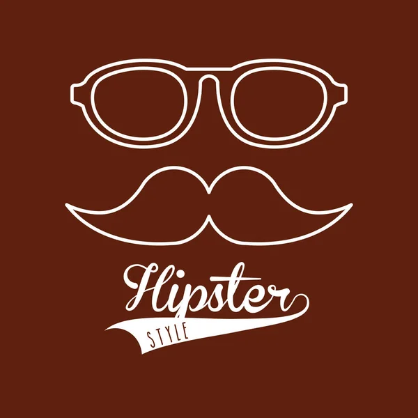 Element klassischer Hipster-Stil — Stockvektor
