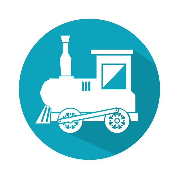 Train toy isolated icon — Stock Vector