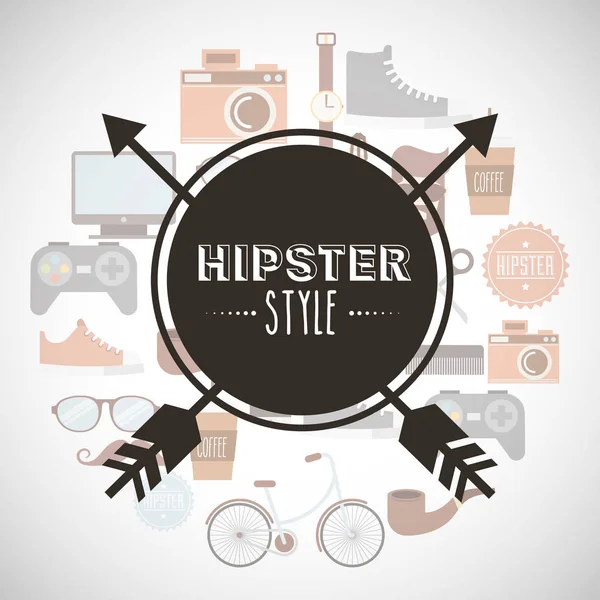 Στοιχείο hipster κλασικό στυλ — Διανυσματικό Αρχείο