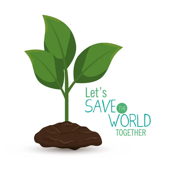 Save the world concept icon — Stock Vector