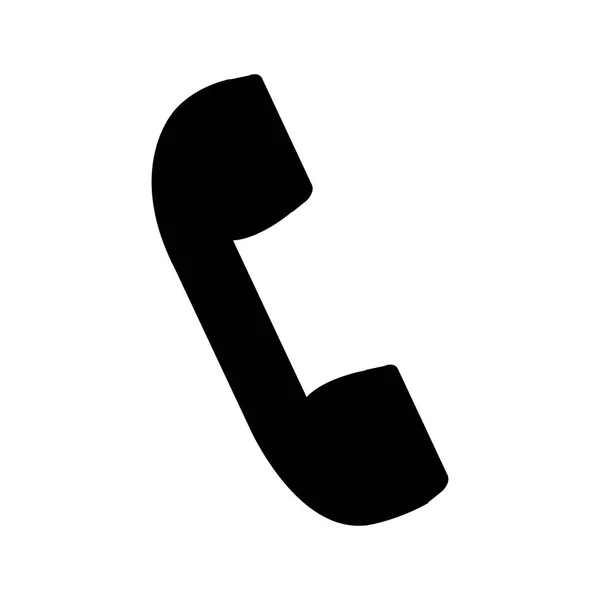Telephone device isolated icon — Stock Vector