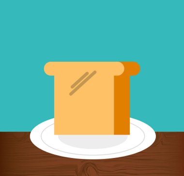 ekmek yiyecek menüsü simgesini