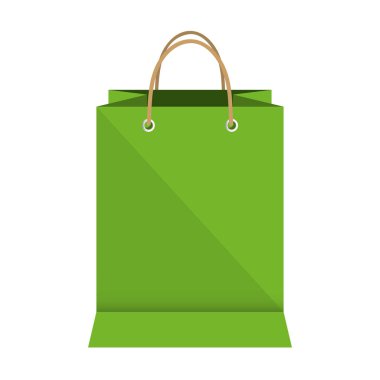 Alışveriş poşeti kağıt simgesi