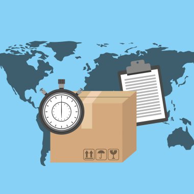 hızlı teslimat servisi simgesini