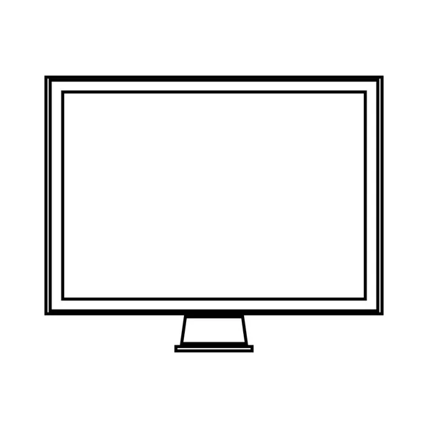 Ikonu monitoru stolního počítače — Stockový vektor