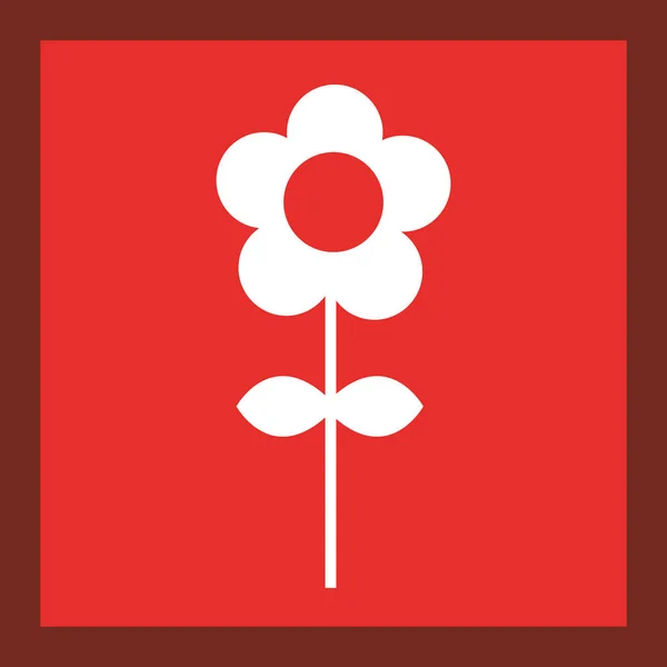 Flower garden isolated icon — Stock Vector
