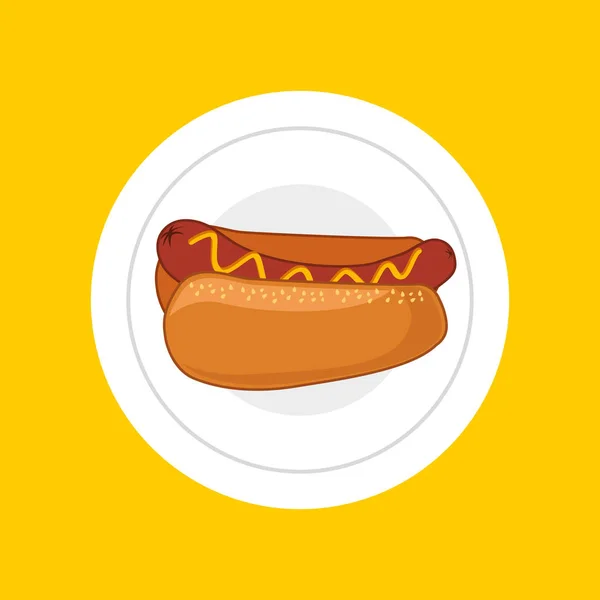 Icono de menú de comida rápida — Stockvector