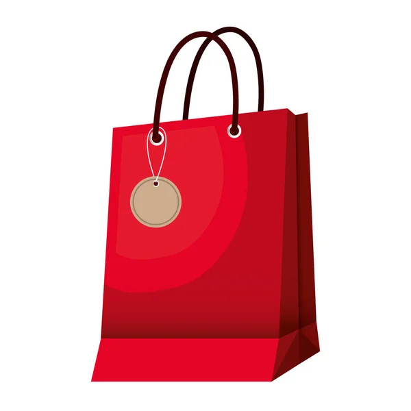 Shopping bag icona di carta — Vettoriale Stock