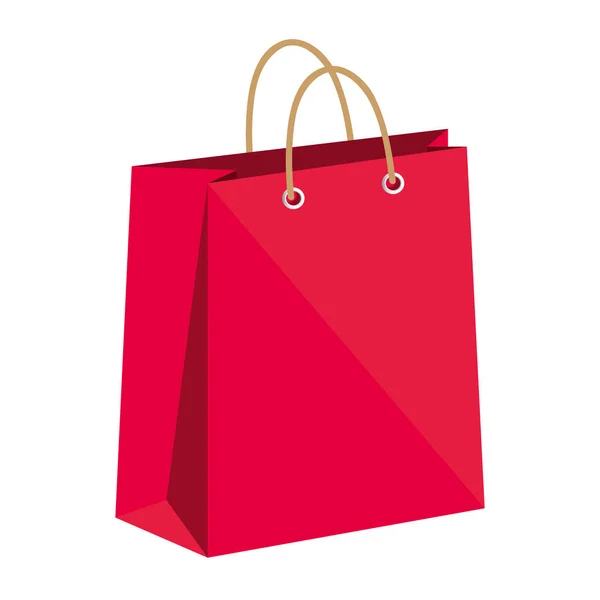 Shopping bag icona di carta — Vettoriale Stock