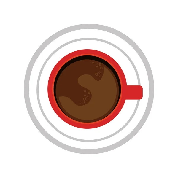 Kahve fincanı izole edilmiş ikon içer — Stok Vektör