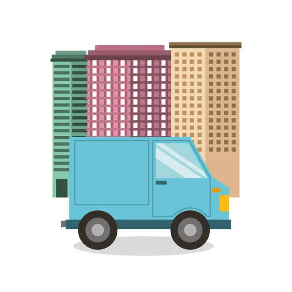 Ícone de serviço de entrega de carro —  Vetores de Stock