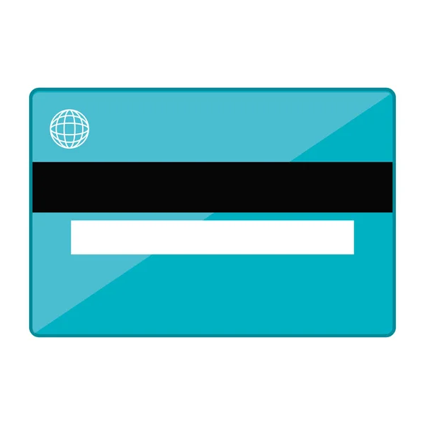 Izolované ikonku kreditní karty — Stockový vektor