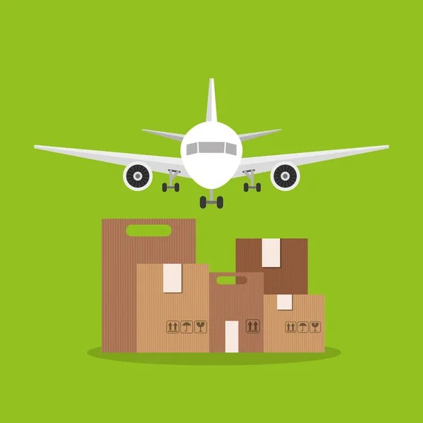 Air courier service icon — Stock Vector
