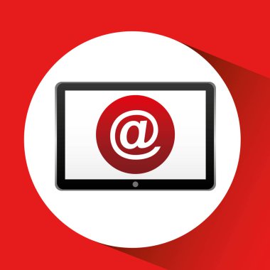 Tablet teknoloji simge posta