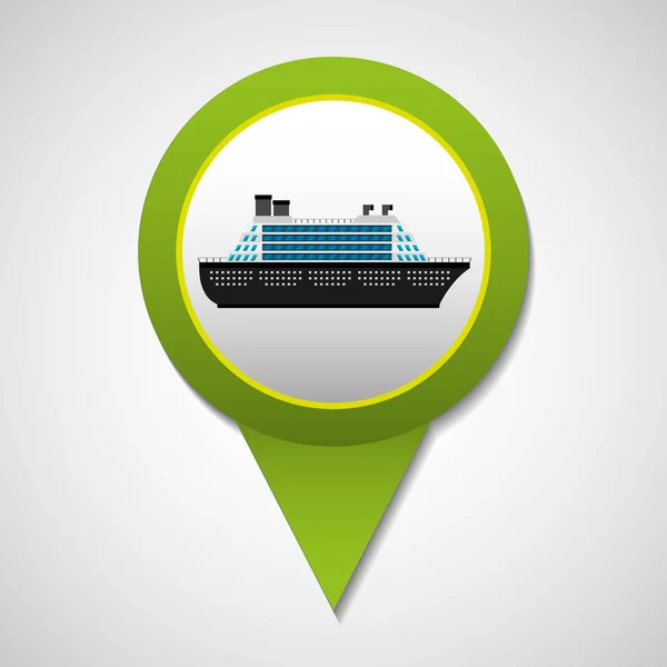 Icono de transporte de cruceros — Vector de stock