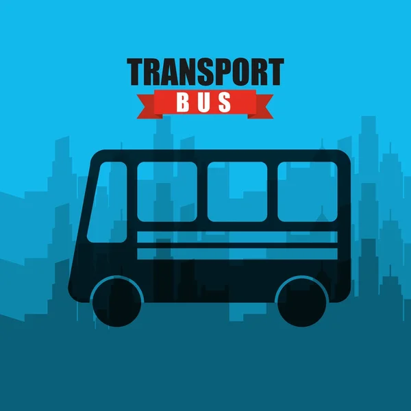 Doprava bus vozidla ikona — Stockový vektor