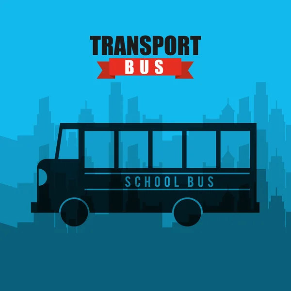 Ikone des Transportbusses — Stockvektor