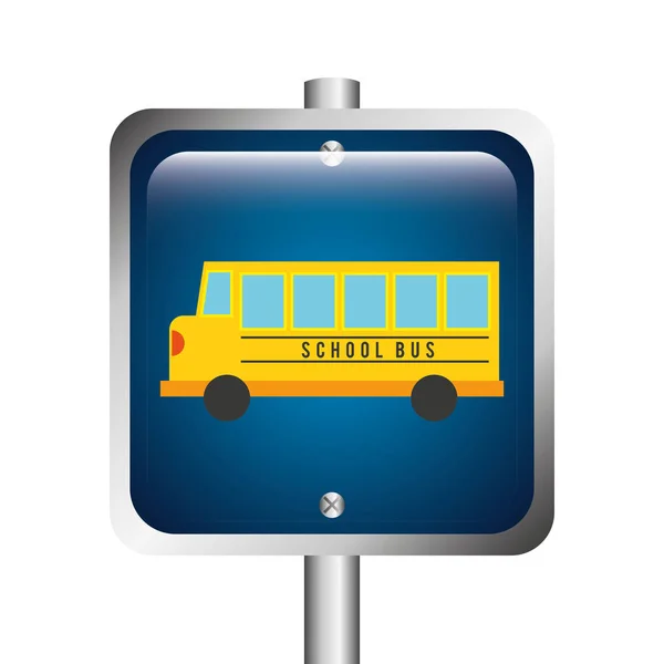 Transport bus vehicle icon — Stock Vector