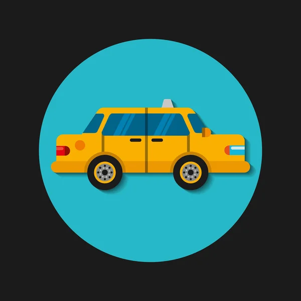 Servizio taxi icona pubblica — Vettoriale Stock