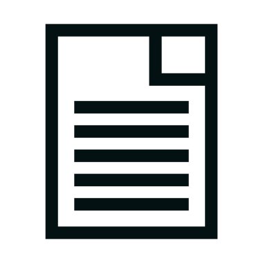 kağıt belge dosyası izole edilmiş simge