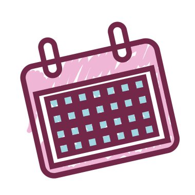 Takvim hatırlatma izole simgesini