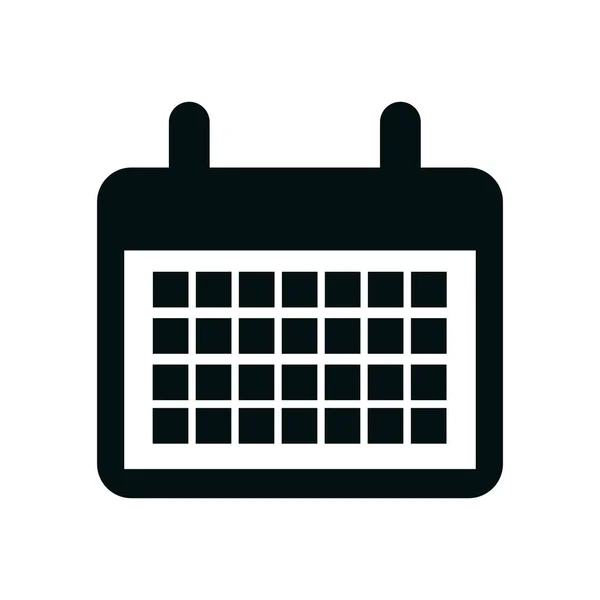 Recordatorio de calendario icono aislado — Vector de stock