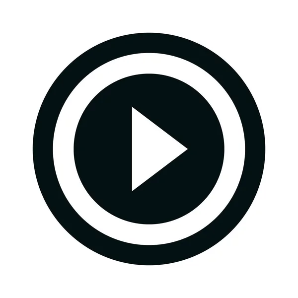 Geïsoleerde pictogram van media player — Stockvector