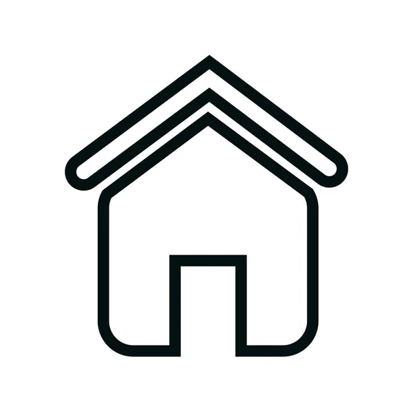 Casa casa silueta icono — Vector de stock