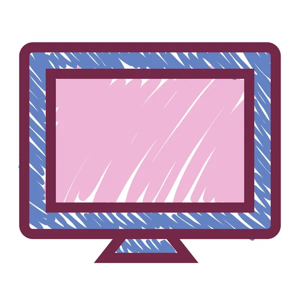 Monitor desktop computer icon — Stock Vector