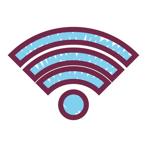 Wifi connection isolated icon — Stock Vector