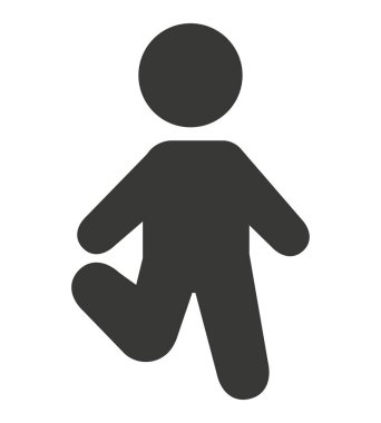 adam avatar siluet izole simgesi