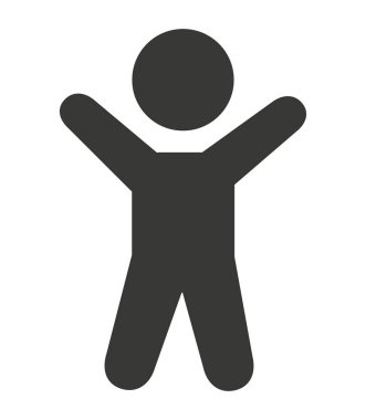 adam avatar siluet izole simgesi