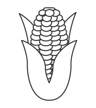 Mısır sebze izole simgesi