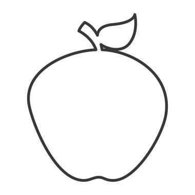 elma taze meyve izole simgesi