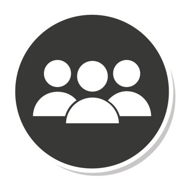 ekip çalışması siluet izole simgesi