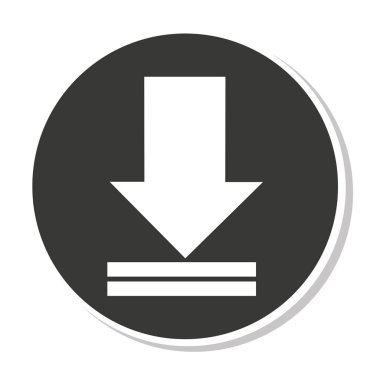 Oku indir simge izole simgesi