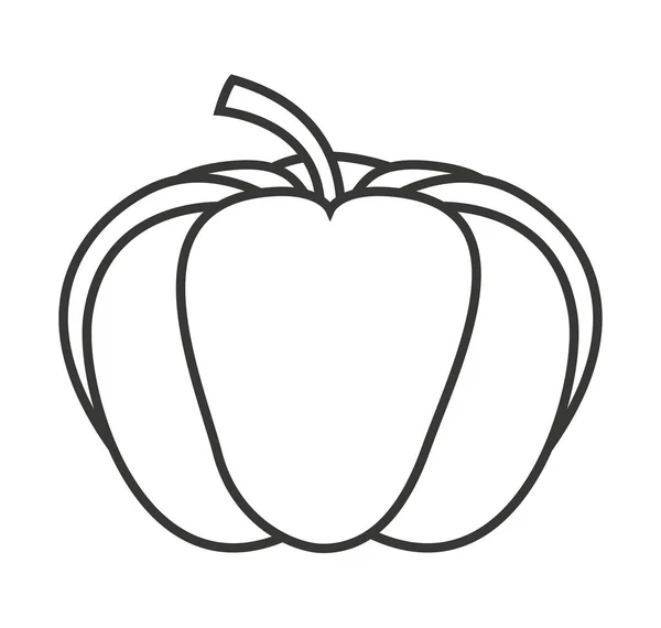 Pumpking vegetabiliska isolerade ikonen — Stock vektor