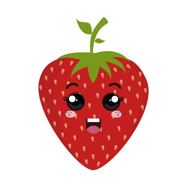 Vers fruit kawaii stijl — Stockvector