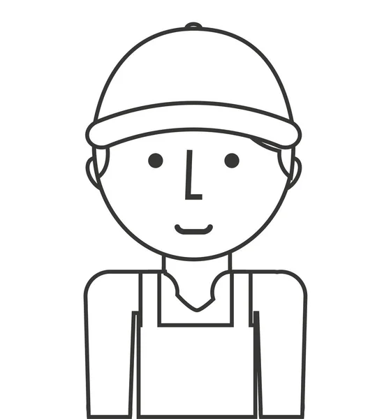 Costruttore avatar isolated icon — Vettoriale Stock