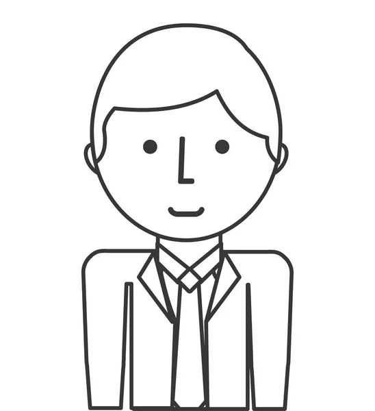 Hombre de negocios avatar icono aislado — Archivo Imágenes Vectoriales